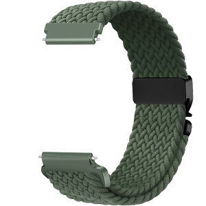 [Issinlky] 20mm �i�C�����҂݃o���h Samsung Galaxy Watch 7/6/5/4/FE 40mm 44mm/Garmin Venu Sq/Sq 2/Venu 2 Plus/Vivoactive 3/5/6/Amazfit GTS�Ή� �L�k���X�g���b�v ���f�B�[�X �����Y