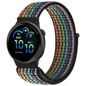 [MosFoil] Garmin Forerunner 570 42mm/Vivoactive 6/5/Forerunner 165/vivomove Trend �Ή� �����o���h �x���N���f�U�C�� 20mm �����x���g �K�[�~�� ���B���H�A�N�e�B�u 6 �ґg�o���h �i�C������ �e�͐� �_�炩���y��