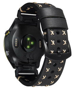 �R���p�`�u���K�[�~�� ���v�o���h 22mm 26mm �R���p�`�u��GARMIN �{�v���v�x���g��?Fenix/��?Forerunner��?Enduro��?Descent ���̑傫�Ȓj���p �`�����L�[�ȃ��U�[�X�g���b�v(�u���b�N,22mm)