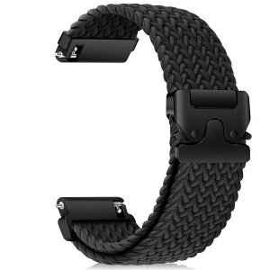 RanBluu 22mm �o���h Garmin Forerunner 570 47mm/Venu 3 45mm/Forerunner 265�Ή� �����o���h 22�~�� �X�}�[�g�E�H�b�` �����x���g ���v�X�g���b�v �L�k�� �X�g���b�v �i�C���� �҂ݍ��� forerunner 255/255 Music �p �X