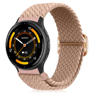 [MokaZii] 22mm �����o���h Garmin Venu 4 45mm/Forerunner 570 47mm/265/255/255 Music �Ή� �ґg�����x���g �T�C�Y���߉\ �i�C������ �e�͐� �_�� �R���p�`�u���o���h Garmin Venu 3 45mm/2/GarminActive �Ή� (�~���N�e