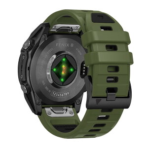 [VanHooc] Quickfit 22mm �o���h for Garmin Fenix 8 Pro/Quatix 8/Tactix 8 47mm �X�|�[�c�o���h �N�C�b�N�t�B�b�g �V���R���� �_�� �ʋC�� ��� ���i�K���� ������ �ϋv�� �\�t�g �����x���g �R���p�`�u�� �K�[