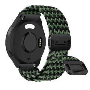 [RosMank] 20mm �҂ݍ��݃E�H�b�`�o���h Garmin Forerunner 570 42mm/Forerunner 165/Vivoactive 6/Vivoactive 5 �Ή��A�i�C�����҂ݍ��݌����p�X�g���b�v Garmin Venu Sq 2/Approach S50/S44�p (�u���b�N�O���[��)