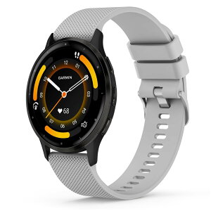 �o���h Garmin Vivoactive 6/Vivoactive 5/Approach S50/ S44 / Forerunner 570 42mm/ Forerunner 165/165 music/Venu Sq 2�Ή� �_�炩�� �V���R���o���h �����ȒP �j�����p �u���b�N