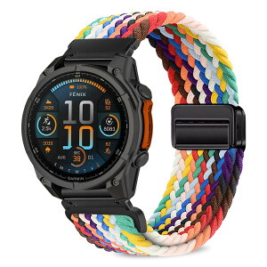 [VanHooc] Quickfit 26mm �o���h Garmin Fenix 8 /8 Pro 51mm /Quatix 8 /Tactix 8 51mm /Enduro 3 �i�C���� �N�C�b�N�t�B�b�g �u���C�f�b�h �ґg �L�k�� �}�O�l�b�g �o�b�N�� �ʋC�� ��� ���C�o�b�N�� ���i�K���� ��