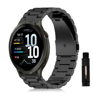 [AiMaoo] �o���h GARMIN(�K�[�~��) Venu 4 45mm �Ή� �����o���h �j�����p �����x���g �T�C�Y�����\ �r�W�l�X�� �X�e�����X ������� �����H��t�� Garmin Venu 4 45mm �p (�u���b�N)