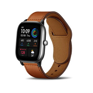 HeeNia 20MM ���U�[�o���h Amazfit T-Rex 3 Pro 44mm/Active 2 Square/Active 2/Active/GTR Mini/GTS 4/GTS 4 Mini/Bip 3/3 Pro �Ή� �o���h �v �X�g���b�v �X�|�[�c�o���hGarmin vivomove Trend/Venu Sq 2 �p ���v�x���g (�u���E��)