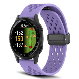 [RoSoki] �o���h 20mm Garmin Approach S50 / Garmin Approach S44 �Ή� �V���R���� �}�O�l�b�g�t�� �X�|�[�c�o���h �ւ��X�g���b�v �����x���g �_�炩�� �ʋC�� �����ȒP �y�� �������₷�� �j���ʗp �i �p