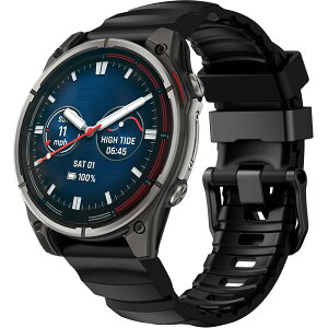 ���v�o���hGarmin Fenix 6/7/8�Ή��AQuickfit �o���h 22mm Garmin Fenix Pro/5/5 Plus�Ή��A�\�t�g�V���R���o���hForerunner 945/935/Approach S60/S62�Ή� �K�[�~�� 22mm �x���g�j�����p (�u���b�N)