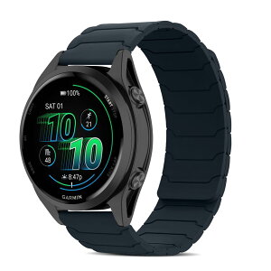 [CiimWaa] 20mm �o���h for Garmin Forerunner 570 42mm/Garmin Vivoactive 6/5/Approach S50/S44 �p �V���R�� ���v�o���h ���͂Ȏ��C �X�}�[�g�E�H�b�`���� �}�O�l�b�g ���v�x���g �����^ �j�����p ���K�� �x���g �K