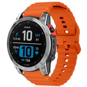 [RosMank] 20mm �V���R�� �o���hGarmin Forerunner 570 42mm/Forerunner 165/Vivoactive 6/Vivoactive 5�Ή��A Garmin Venu Sq 2/Approach S50/S44�p�\�t�g�E�F�[�u�����p�X�g���b�v �I�����W