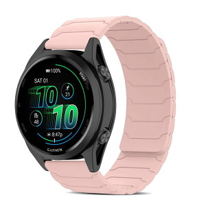 [CiimWaa] 20mm �o���h for Garmin Forerunner 570 42mm/Garmin Vivoactive 6/5/Approach S50/S44 �p �V���R�� ���v�o���h ���͂Ȏ��C �X�}�[�g�E�H�b�`���� �}�O�l�b�g ���v�x���g �����^ �j�����p ���K�� �x���g �K