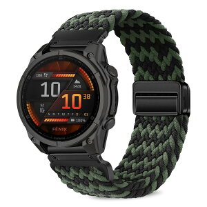 [VanHooc] Quickfit 22mm �o���h Garmin Fenix 8/8 Pro 47mm/Quatix 8/Tactix 8 47mm �i�C���� �N�C�b�N�t�B�b�g �u���C�f�b�h �ґg �L�k�� �}�O�l�b�g �o�b�N�� �ʋC�� ��� ���C�o�b�N�� ���i�K���� �ϊ��ϐ���
