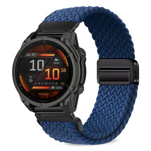 [VanHooc] Quickfit 22mm �o���h Garmin Fenix 8/8 Pro 47mm/Quatix 8/Tactix 8 47mm �i�C���� �N�C�b�N�t�B�b�g �u���C�f�b�h �ґg �L�k�� �}�O�l�b�g �o�b�N�� �ʋC�� ��� ���C�o�b�N�� ���i�K���� �ϊ��ϐ���