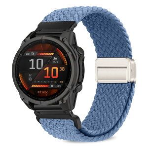 [VanHooc] Quickfit 22mm �o���h Garmin Fenix 8/8 Pro 47mm/Quatix 8/Tactix 8 47mm �i�C���� �N�C�b�N�t�B�b�g �u���C�f�b�h �ґg �L�k�� �}�O�l�b�g �o�b�N�� �ʋC�� ��� ���C�o�b�N�� ���i�K���� �ϊ��ϐ���