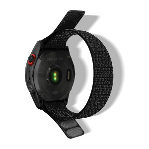 [HeeNia] QuickFit 26mm �Ή��o���h Garmin Fenix 8 Pro 51mm/Quatix 8 51mm/Tactix 8 51 mm/Fenix 8 51 mm/Fenix 7X Pro Solar/Instinct 2X�X�|�[�c�x���g �i�C���������x���g�y�� �K�[�~�� Fenix 5x Sapphire�p�o���h (�u���b�N)