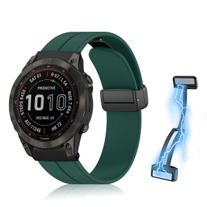 [RicYeel] 22mm QuickFit ���C�t�� �o���h GARMIN Fenix 8 47mm/Fenix E/Fenix 7/Fenix 6/Fenix 5 �Ή� �V���R�� �N�C�b�N�t�B�b�g �}�O�l�b�g�t�� �����p�o���h �_�炩�� �X�|�[�c �ւ��o���h Garmin Epix 2/Forerunner 965