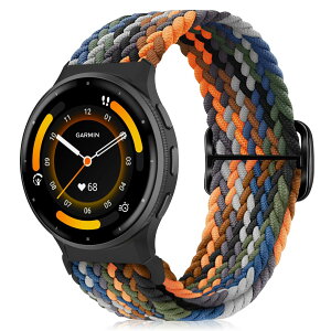 [MokaZii] 22mm �����o���h Garmin Venu 4 45mm/Forerunner 570 47mm/265/255/255 Music �Ή� �ґg�����x���g �T�C�Y���߉\ �i�C������ �e�͐� �_�� �R���p�`�u���o���h Garmin Venu 3 45mm/2/GarminActive �Ή� (�J�E�{�[