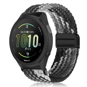 MokaZii 20mm �o���h Garmin Forerunner 570 42mm/165/165 Music/Vivoactive 6/5/Approach S44/S50 ���C�t���i�C������ �ґg�����x���g �҂ݍ��� �����\ �L�k�� ������ �X�|�[�c�o���h �ϋv�� �j���ʗp �e�͐� �_�� G