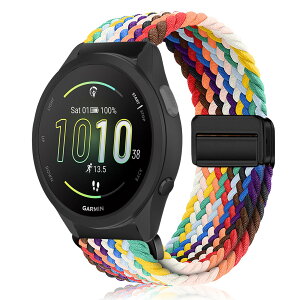 MokaZii 20mm �o���h Garmin Forerunner 570 42mm/165/165 Music/Vivoactive 6/5/Approach S44/S50 ���C�t���i�C������ �ґg�����x���g �҂ݍ��� �����\ �L�k�� ������ �X�|�[�c�o���h �ϋv�� �j���ʗp �e�͐� �_�� G