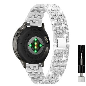 [KeeFos] 18mm �o���h Garmin(�K�[�~��) Venu 4 41mm/3S 41mm/2S/Forerunner 265S/255S/255S Music/Vivoactive 4S 40mm/Vivomove 3S 39mm/Active S/Move 3S �Ή� �����o���h �X�e�����X�| ���� �ւ��x���g �L���L�� ���C���X�g�[���t