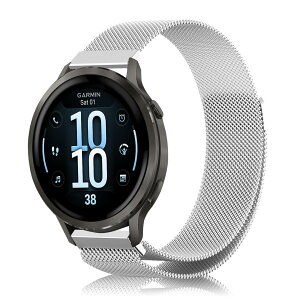 [AiMaoo] �����o���h GARMIN(�K�[�~��) Venu 4 41mm �Ή� �����x���g �~���l�[�[���b�V���x���g �X�e�����X�� �}�O�l�e�B�b�N�X�g���b�v ������� �j�����p �ʋC ���K �����o���h �R���p�`�u�� Garmin