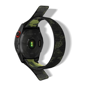 [HeeNia] QuickFit 26mm �Ή��o���h Garmin Fenix 8 Pro 51mm/Quatix 8 51mm/Tactix 8 51 mm/Fenix 8 51 mm/Fenix 7X Pro Solar/Instinct 2X�X�|�[�c�x���g �i�C���������x���g�y�� �K�[�~�� Fenix 5x Sapphire�p�o���h (�O���[��)