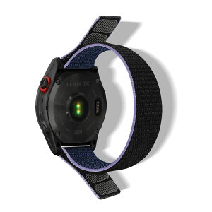 [HeeNia] QuickFit 26mm �Ή��o���h Garmin Fenix 8 Pro 51mm/Quatix 8 51mm/Tactix 8 51 mm/Fenix 8 51 mm/Fenix 7X Pro Solar/Instinct 2X�X�|�[�c�x���g �i�C���������x���g�y�� �K�[�~�� Fenix 5x Sapphire�p�o���h (�u���[)