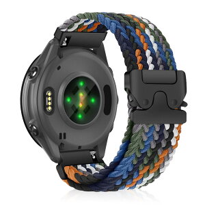 [CiimWaa] 22mm �o���h for Garmin(�K�[�~��) Venu 4/3 45mm/vivoactive 4/Venu 2 �p �����o���h �҂ݍ��� ���v�x���g �N�C�b�N�����[�X ���v�o���h �_�炩�� �ʋC�� �����p�x���g Garmin Forerunner 265/255 /255 Music/Fo