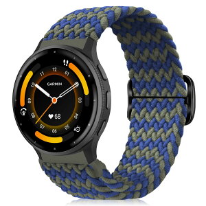 [MokaZii] 22mm �����o���h Garmin Venu 4 45mm/Forerunner 570 47mm/265/255/255 Music �Ή� �ґg�����x���g �T�C�Y���߉\ �i�C������ �e�͐� �_�� �R���p�`�u���o���h Garmin Venu 3 45mm/2/GarminActive �Ή� (�~�b�h�i