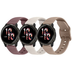 �o���h �R���p�`�u�� Garmin ForeAthlete 55 / ForeAthlete 245/245M / ForeAthlete 645/645M�p�o���h �x���g,20mm �_�炩�� �V���R���o���h ���߉\ (�X���[�N�o�C�I���b�g+�~���N�e�B�[+�X�^�[���C�g)