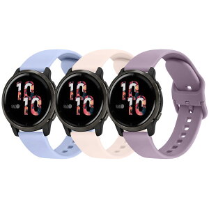 �o���h �R���p�`�u�� Garmin ForeAthlete 55 / ForeAthlete 245/245M / ForeAthlete 645/645M�p�o���h �x���g,20mm �_�炩�� �V���R���o���h ���߉\ (�s���N+�p�[�v��+���C�g�u���[)