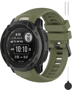 �Ή� Garmin Instinct 2X �V���R���o���h �y�� �\�t�g �h�� �^���x���g �K�[�~���C���X�e�B���N�g 2X �݊��� �X�|�[�c �j�����p �����ȒP �ϏՌ� Instinct 2X Solar/Instinct 2X Sola Tactical Edition �ΐF