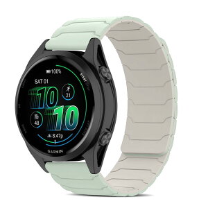 [CiimWaa] 20mm �o���h for Garmin Forerunner 570 42mm/Garmin Vivoactive 6/5/Approach S50/S44 �p �V���R�� ���v�o���h ���͂Ȏ��C �X�}�[�g�E�H�b�`���� �}�O�l�b�g ���v�x���g �����^ �j�����p ���K�� �x���g �K