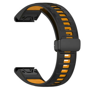 for Garmin�K�[�~�� Approach S70 47mm/S62/Forerunner 965 �o���h �x���g �����o���h �V���R�� ���C�o�b�N�� �}�O�l�b�g Fenix8 47mm/7 Pro/7/Epix Pro47MM/Instinct 3 45mm/2/ForeAthlete 745�Ȃǂ��Ή� 22mm �ւ��x���g �X�g