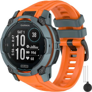�Ή� Garmin Instinct 3 �V���R���o���h �\�t�g �h�� �`���[�W�t���[ �K�[�~���C���X�e�B���N�g 3 �݊��� �X�|�[�c �j�����p �����ȒP �A�E�g�h�A �K�[�~�� Instinct 3 50mm �x���g �I�����W�{�_�[�N
