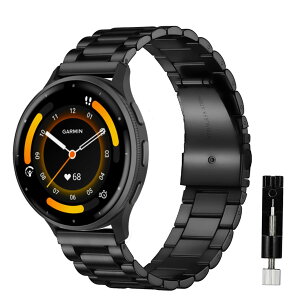 [Asvufeyy] �����o���h for GARMIN(�K�[�~��) Venu 3 �p ���������x���g �����o���h �����H��t�� GARMIN(�K�[�~��) Venu 3 ������� �r�W�l�X�� �X�e�����X�� �x���g�ɑΉ��i�u���b�N�j