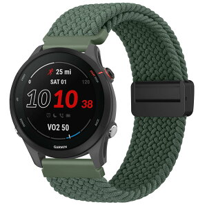 [YGTBSR]�҂ݍ��ݐL�k���o���h Garmin Forerunner 570 42mm/Vivoactive 6 / 5�Ή� ���C�o�b�N�� �L�k���i�C���� ���i�K�ɒ����ȃX�e�����X�X�`�[���o�b�N���t���j�����p �R���p�`�u��Forerunner 165 / 165 Music/