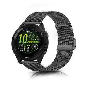 [HeeNia] 18MM Garmin Venu 4 41mm/Venu 3S 41mm/Forerunner 265S/Forerunner 255S Music/Forerunner 255S/Vivoactive 4S �Ή� �o���h �����x���g �X�e�����X�� �ւ��x���g �������߉\�j�����p Garmin Venu 2S/Move 3S �Ή� �����o��