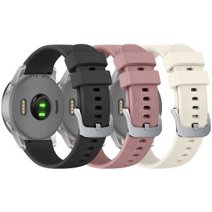 �y3 �p�b�N�z18mm �r���v�o���h �Ή� Garmin Venu 3S/2S,vivomove 4s/3s,Forerunner 265S/265S Music/255S/255S Music �o���h �x���g �_��ȃV���R�� ���߉\ [�K��������140MM-190MM]