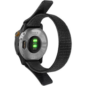 QuickFit 26 mm �ւ��o���h for Garmin Fenix 7X Fenix 6X/ Fenix 5X/ Fenix 5X Plus/Fenix 6X Pro �҂݃i�C���� �r���v�o���h 26 mm �ւ��x���g �ɂ��Ή� ��̌^ �x���N���݌v �����₷�� (black)