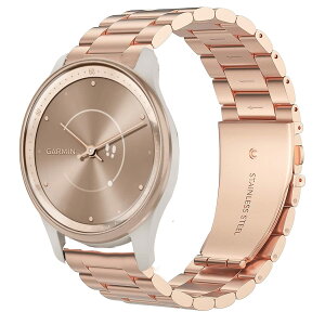 Lamshaw for Garmin vivomove Trend �o���h, �X�e�����X�� ���^�� �x���g �����o���h �Ή� GARMIN (�K�[�~��) Venu Sq 2/Venu Sq/Venu/Venu 2 Plus/Approach S12/Approach S40/Approach S42/D2 Air/Forerunner 245/Forerunner 55/Forerunner 645/V