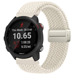 [YGTBSR]�҂ݍ��ݐL�k���o���h Garmin Forerunner 570 42mm/Vivoactive 6 / 5�Ή� ���C�o�b�N�� �L�k���i�C���� ���i�K�ɒ����ȃX�e�����X�X�`�[���o�b�N���t���j�����p �R���p�`�u��Forerunner 165 / 165 Music/