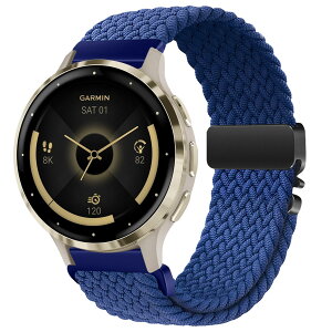 [AiMaoo] ���v�o���h Garmin Venu 4 41mm/Venu 3S 2S/Forerunner 265S/255S/255S Music/Vivoactive 4S �Ή� �ւ��x���g 18mm �L�k�� �i�C�����p���V���[�g�o�b�N���҂݃o���h �j�����p Huawei Watch 5 42mm/GT 5 4 (41mm)/GT 5 Pro 42