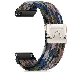 RanBluu 22mm �o���h Garmin Forerunner 570 47mm/Venu 3 45mm/Forerunner 265�Ή� �����o���h 22�~�� �X�}�[�g�E�H�b�` �����x���g ���v�X�g���b�v �L�k�� �X�g���b�v �i�C���� �҂ݍ��� forerunner 255/255 Music �p �X