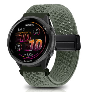 [KeeFos] 22mm �o���h Garmin(�K�[�~��) Venu 4 45mm/Venu 3 45mm/2/Forerunner 570 47mm/265/255/Vivoactive 4/Active�Ή� �����o���h �i�C�����f�� ���C�o�b�N�� �}�O�l�b�g���o�b�N�� �ւ��x���g �҂ݕ� �ґg���X�g ��