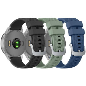 �y3 �p�b�N�z18mm �r���v�o���h �Ή� Garmin Venu 3S/2S,vivomove 4s/3s,Forerunner 265S/265S Music/255S/255S Music �o���h �x���g �_��ȃV���R�� ���߉\ [�K��������140MM-190MM]