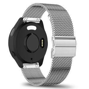 [KeeFos] 20mm �o���h Garmin(�K�[�~��) Forerunner 570 42mm/165/245/645/Approach S50/S44/S42/Vivoactive 6/Vivoactive 5/Venu Sq 2/Sq/Venu 2 Plus �Ή� �����o���h ���� �ւ��x���g �X�e�����X�� �X�g���b�v �j�����p �����x��