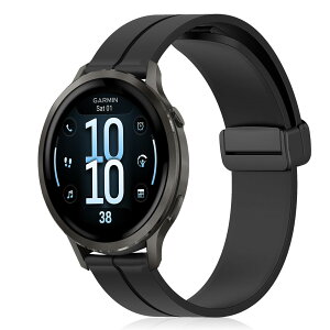 [RicYeel] 18mm ���C�t�� �V���R���o���h Garmin Venu 4 41mm 3S 2S/Forerunner 265S/255S/255S Music/Vivoactive 4S �Ή� �o���h �}�O�l�b�g�t�� �����ȒP �X�|�[�c�o���h �X�g���b�v �����x���g Huawei Watch 5 42mm/GT 6 5 4