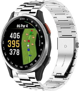 Lamsaw for Garmin �X�}�[�g�E�H�b�` �o���h, �X�e�����X�� ���^�� �x���g ���������o���h ���v�X�g���b�v �����������t�� Garmin Approach S50, S44, S42, S40�X�}�[�g�E�H�b�` �ɑΉ� (�V���o�[)